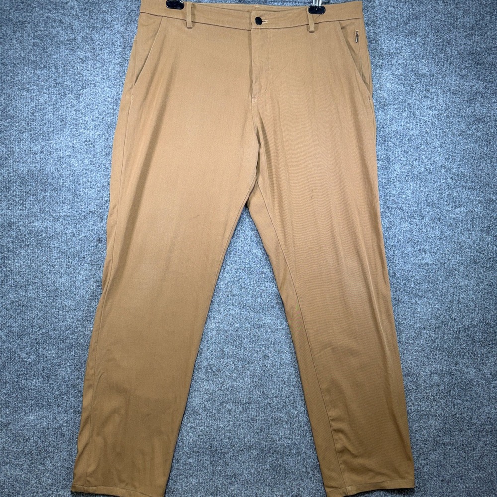 Lululemon Athletica ABC Commission Pants Mens 38x30 Brown Classic Fit Stretch